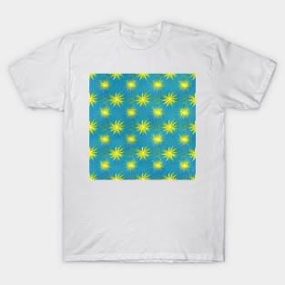 Shining Suns on Blue Felt (MD23SPR014) T-Shirt